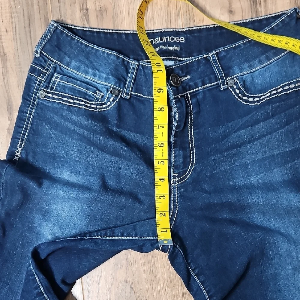 Maurices Women's High Rise Jeggings Denim Jeans Large - Picture 6 of 9